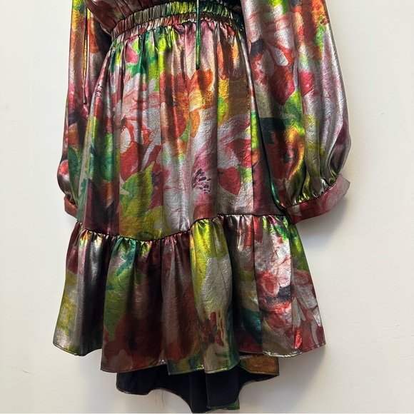 NWT Current Air Metallic Long Sleeve Dress - Picture 7 of 13